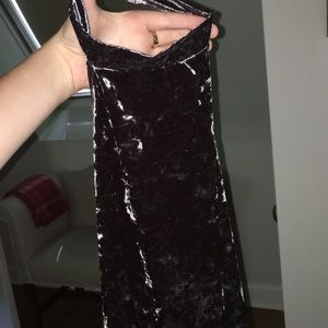 Forever 21 Velvet Halter Neck Bodysuit